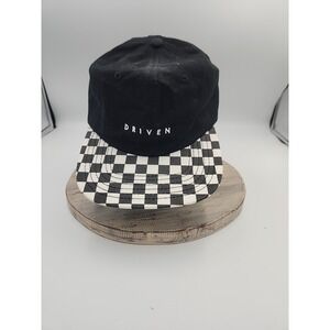 Art Class DRIVEN Hat Adjustable Strap Men's‎ Black Checkered